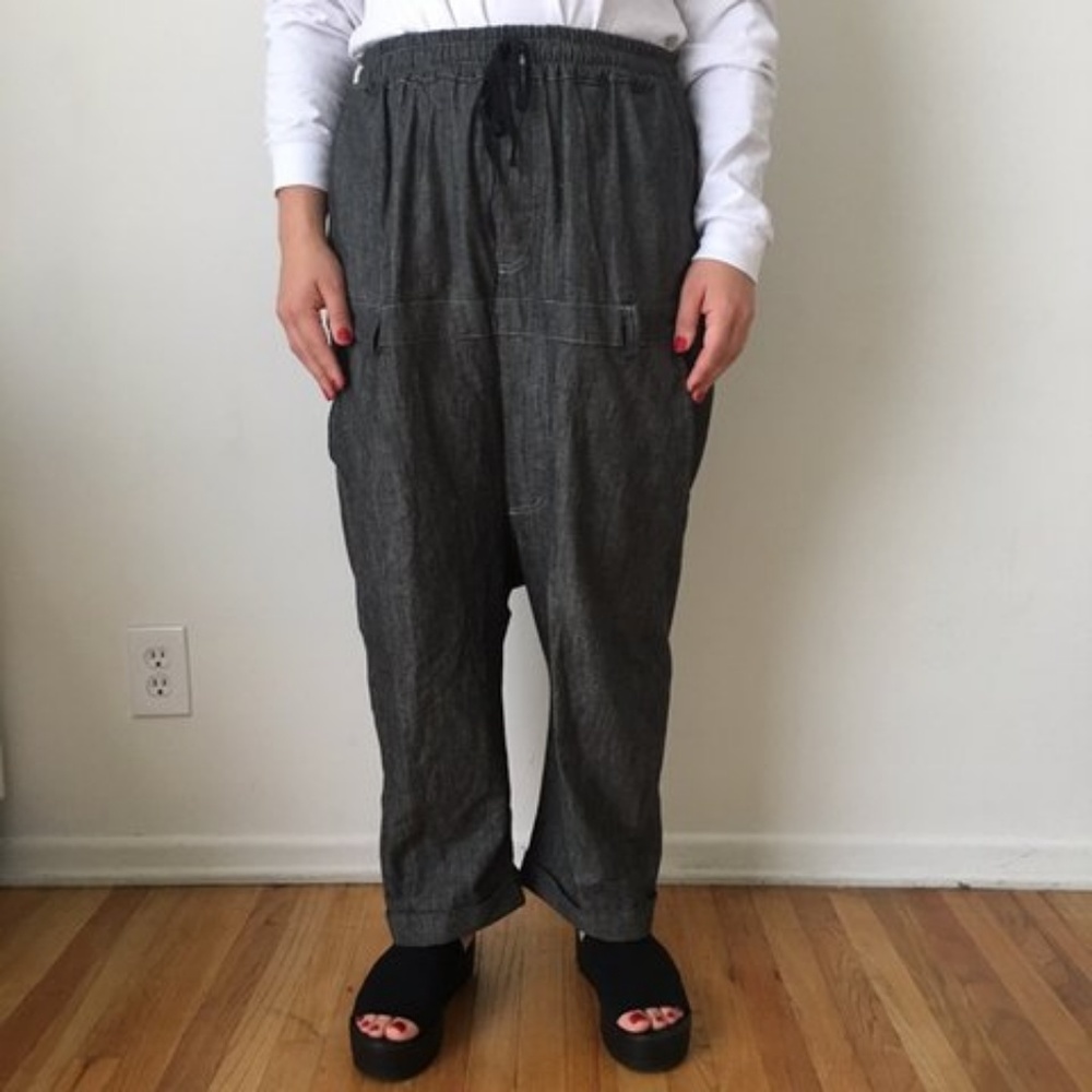 Drop Waist Linen Pants